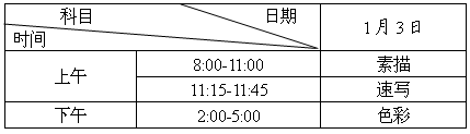 2017年湖南省美術聯考時間安排及藝術類專業統考工作通知