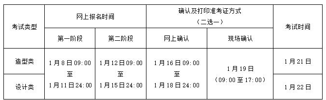 廣州美術(shù)學(xué)院2019年普通本科專業(yè)校考信息