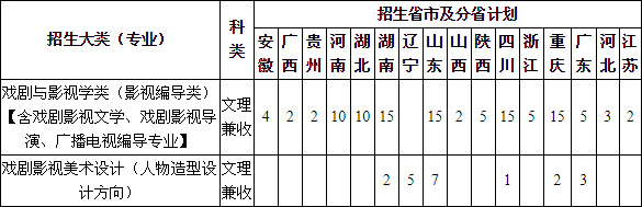 重慶大學2020年影視編導類、戲劇影視美術設計專業招生簡章